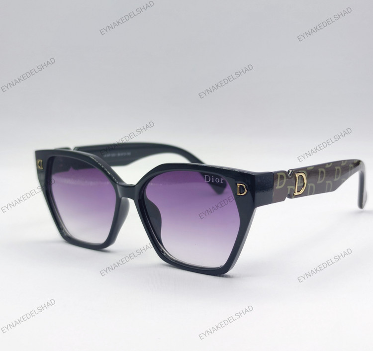 عینک زنانه مشکی آفتابی برند دیور