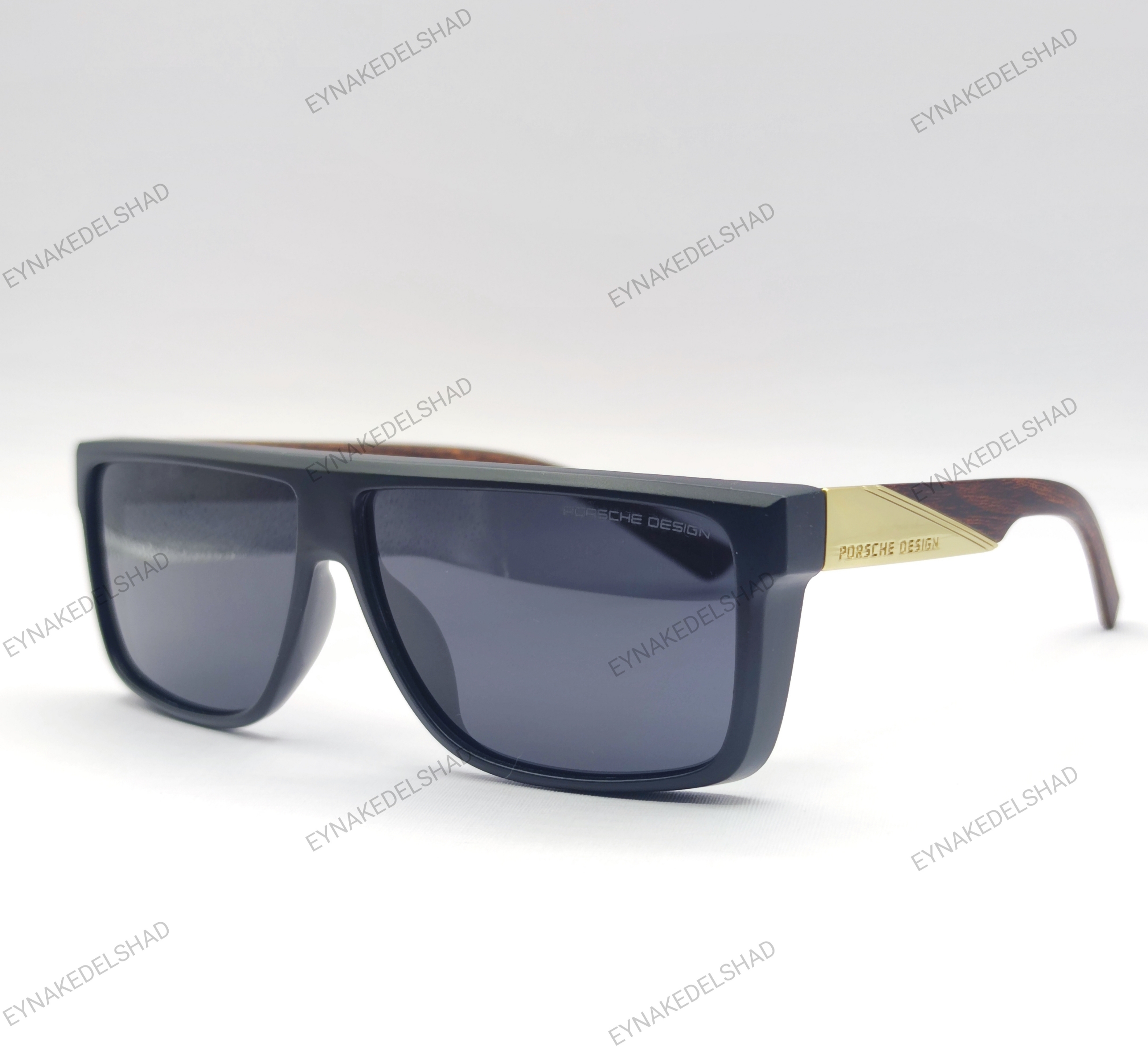 عینک پلاریزه دسته چوب رنگ مشکی