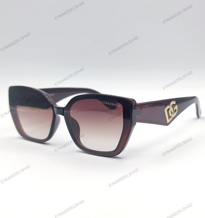 عینک رنگ قهوه ای زنانه