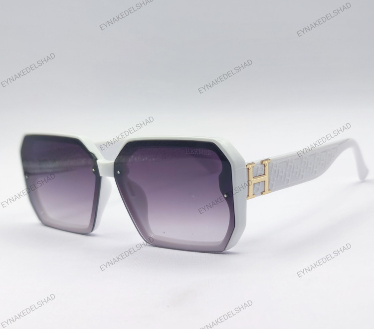 عینک زنانه سفید لولا فلزی