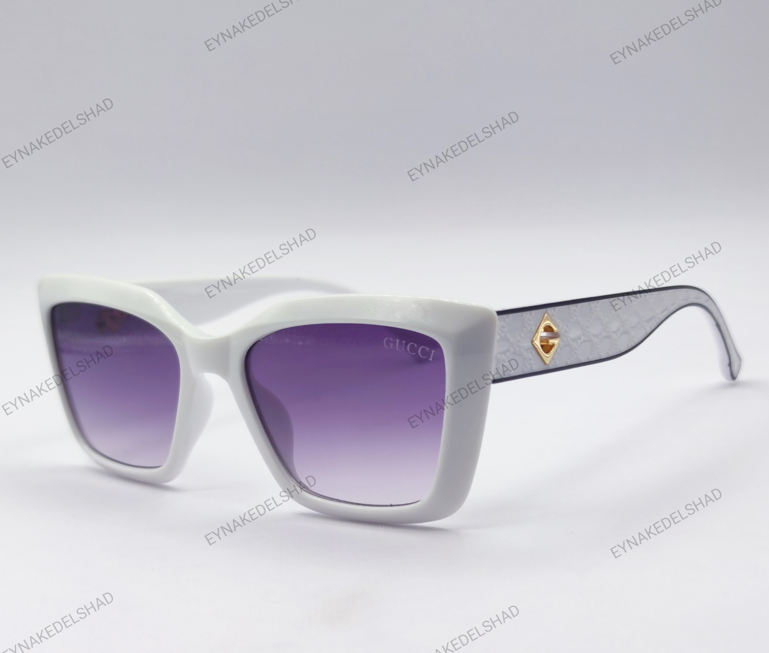 عینک سفید مناسب خانمها