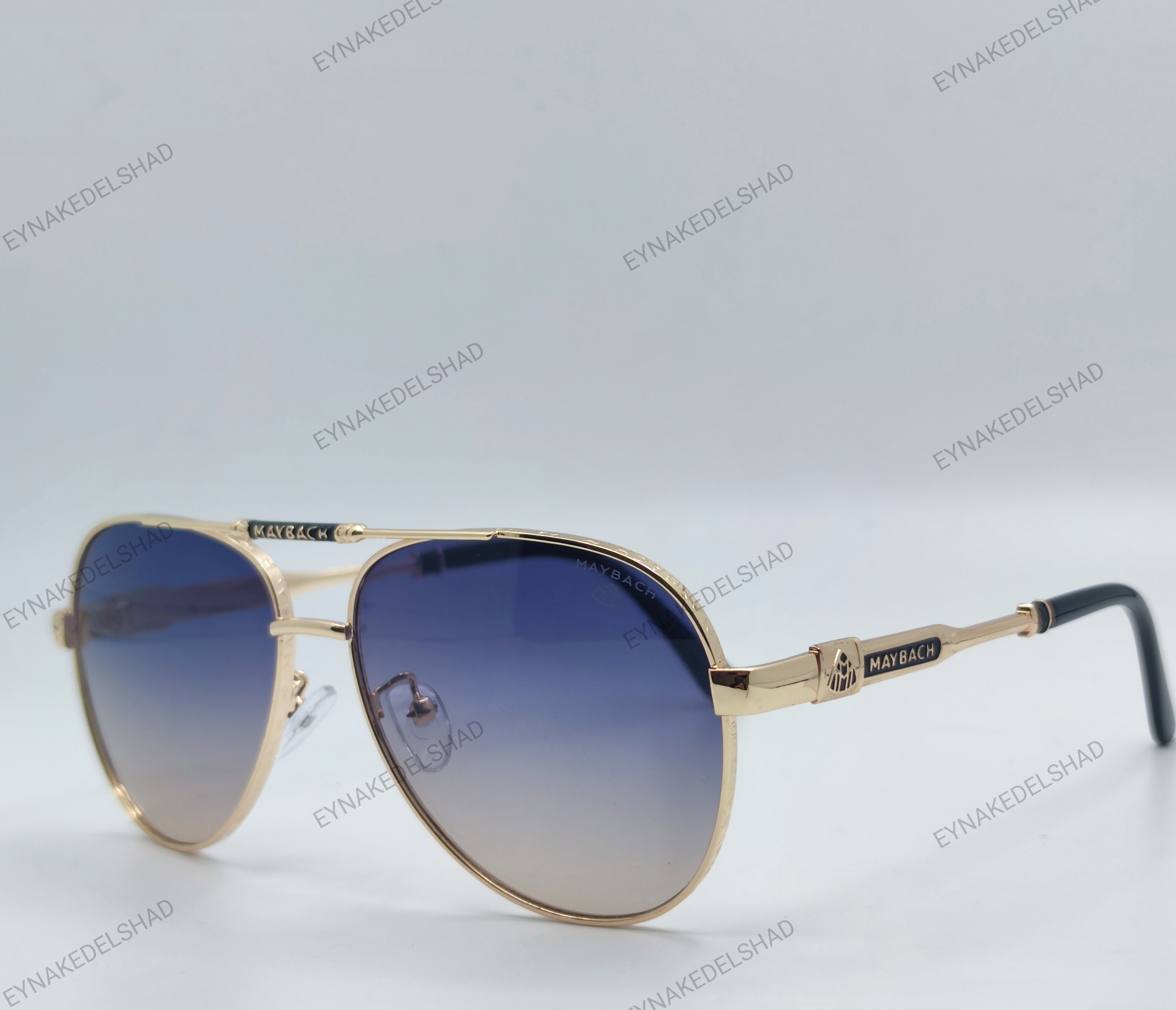 عینک فرم طلایی لنز دو رنگ